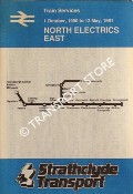 Train Services [Timetable] North Electrics East, 1 October 1990 to 12 May 1991 by British Railways - Strathclyde Transport